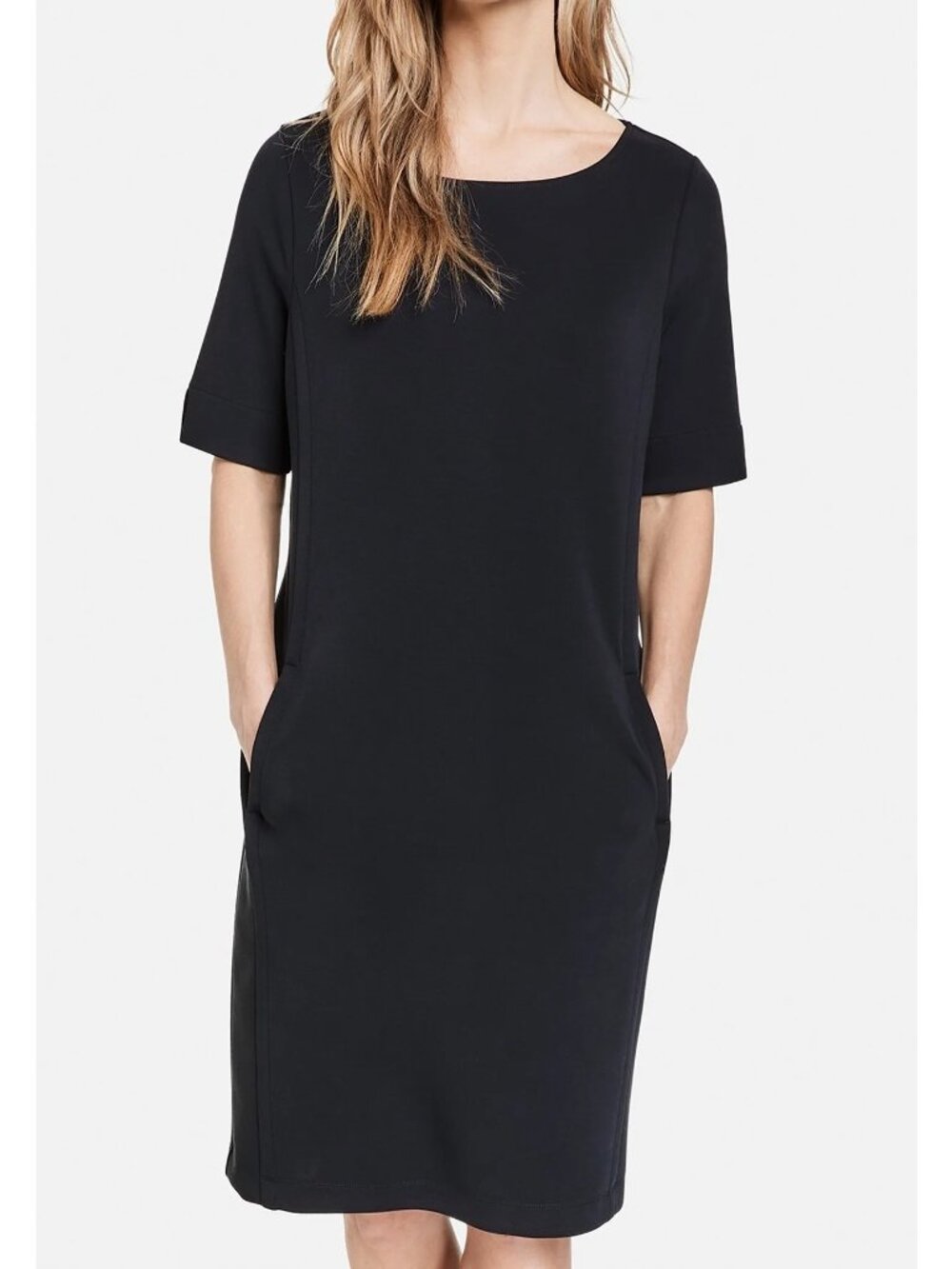 Gap T Shirt Dress Size XS Maternity Black Short Sleeve Shift Scoop Neck